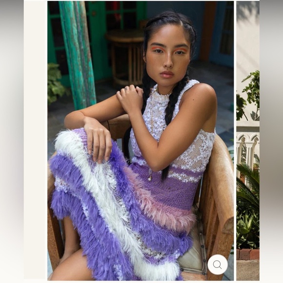 Andreeva Mulitcolor Knit Dress Handmade Unique Size 6 - Picture 3 of 15